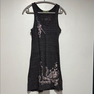 Alternative Black Tank with Pink Accents